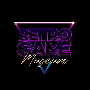 small retro game museum logo